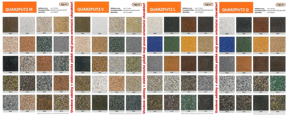 QUARZPUTZ - dekorativní kamínková omítka